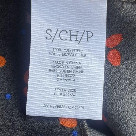 Cabi Muse Floral Dress Womens Small Gray Tulip Sleeve Casual Knee Length #3828 - Picture 6 of 11